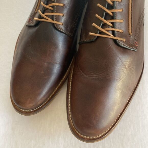 BULL BOXER HALSEY Men’s Brown Leather Derby Shoes Size 12 US main image 5